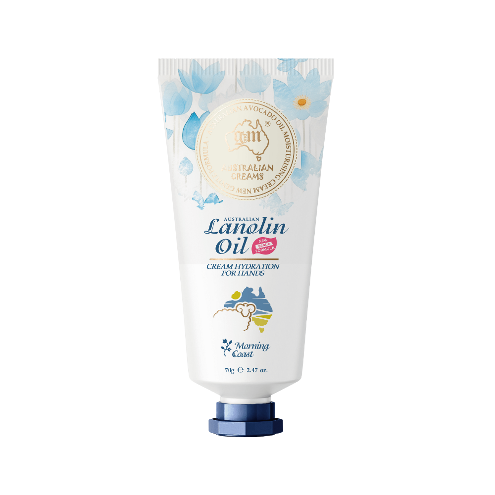 G&M Cosmetics Australian Avocado Oil Hand Cream MORNING COAST 70g Tube ((Damaged Package)
