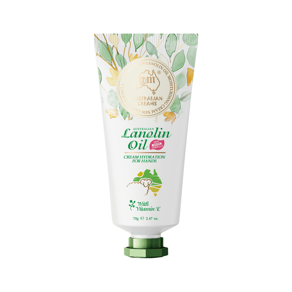 G&M Cosmetics Australian Lanolin Oil Hand Cream CLASSIC with VE 70g Tube