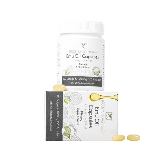 Y-Not Natural 100% Pure Australian Emu Oil Capsules 100Softgels