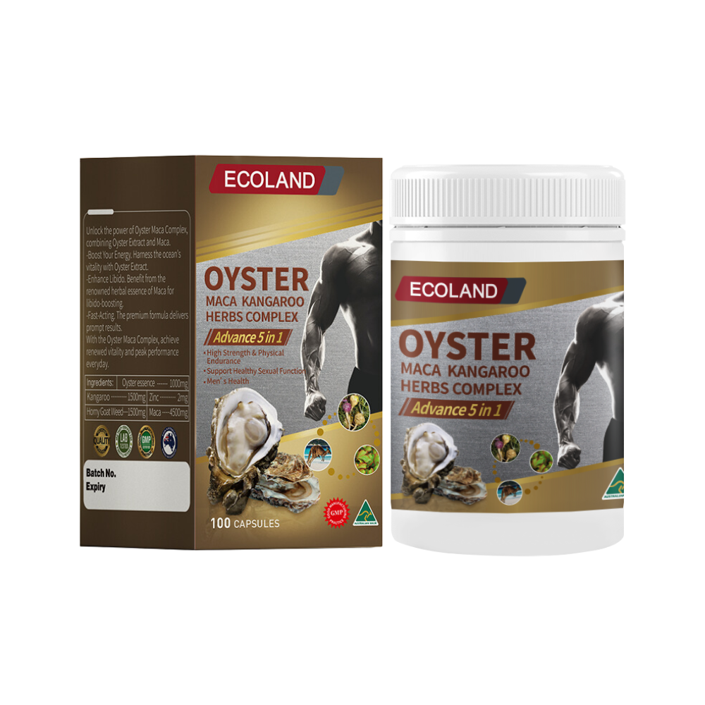 Ecoland Oyster Maca Kangaroo Herbs Complex Advance 5 in 1 100 Capsules