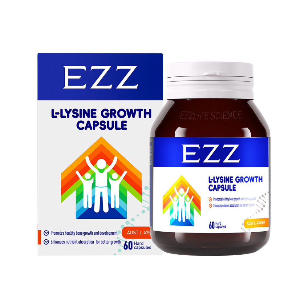 EZZ L-Lysine Growth Capsule 60 Hard Capsules