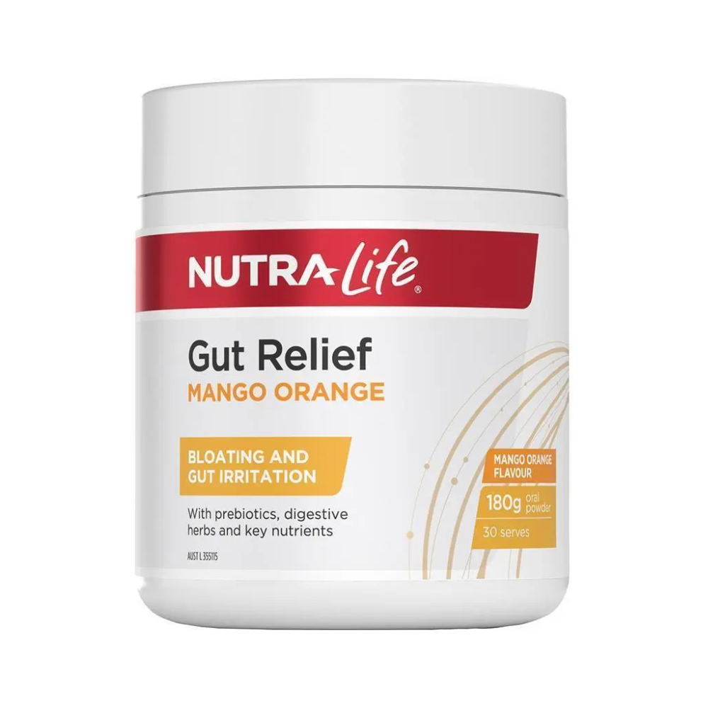 Nutra-Life Gut Relief (Mango & Orange) 180g
