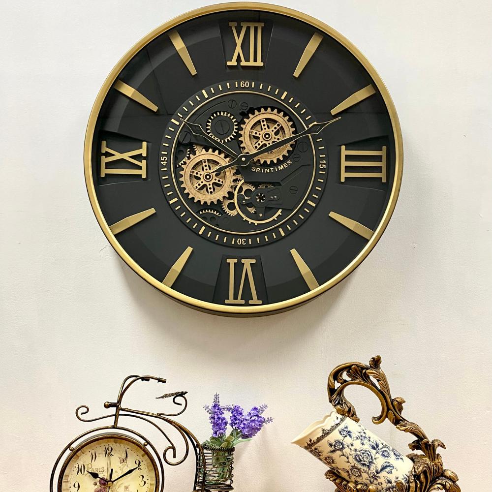 Vanguard Universal Luxurious Rotating Gears Clock CCM-1662