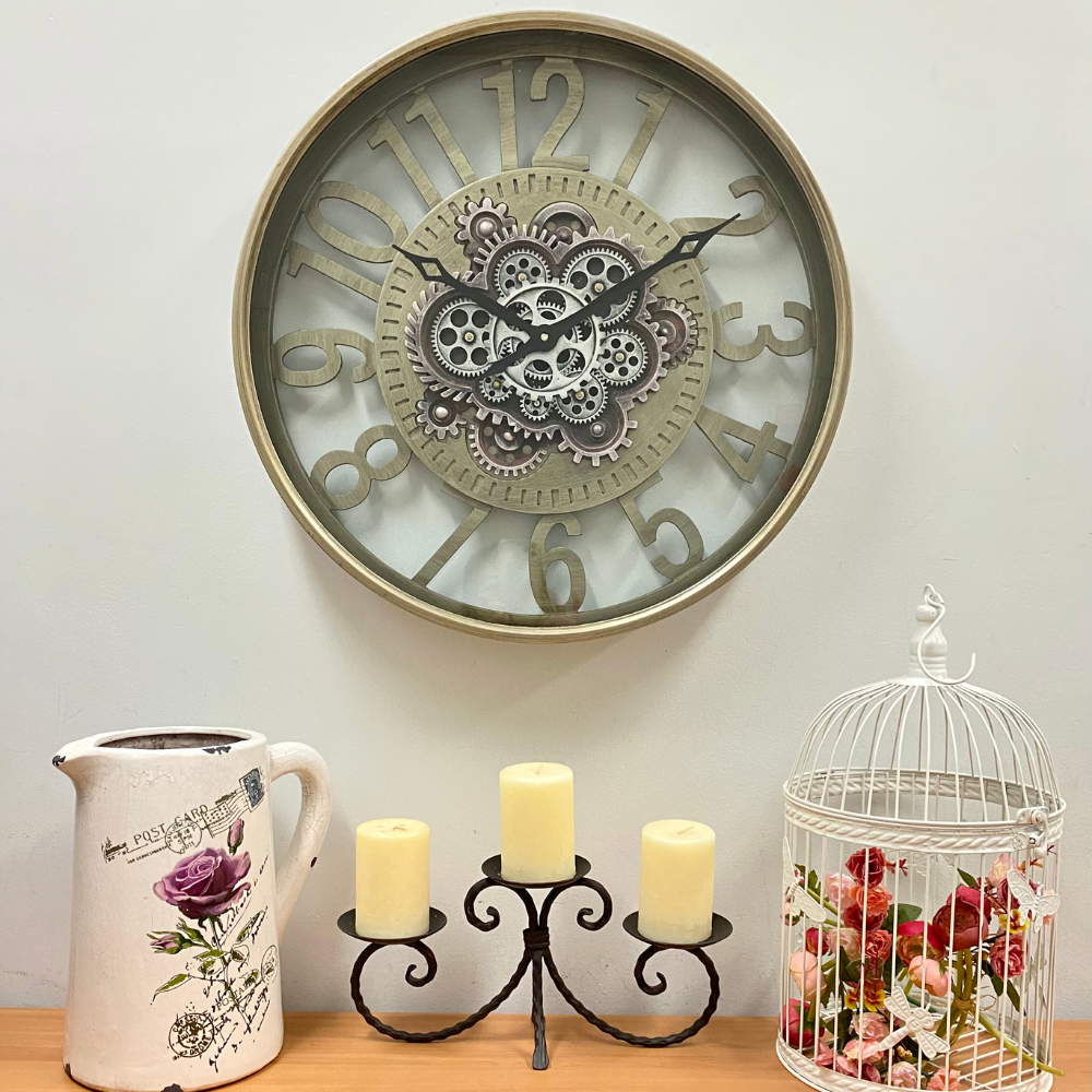 Vanguard Universal Luxurious Rotary Gears Clock CCM-1733