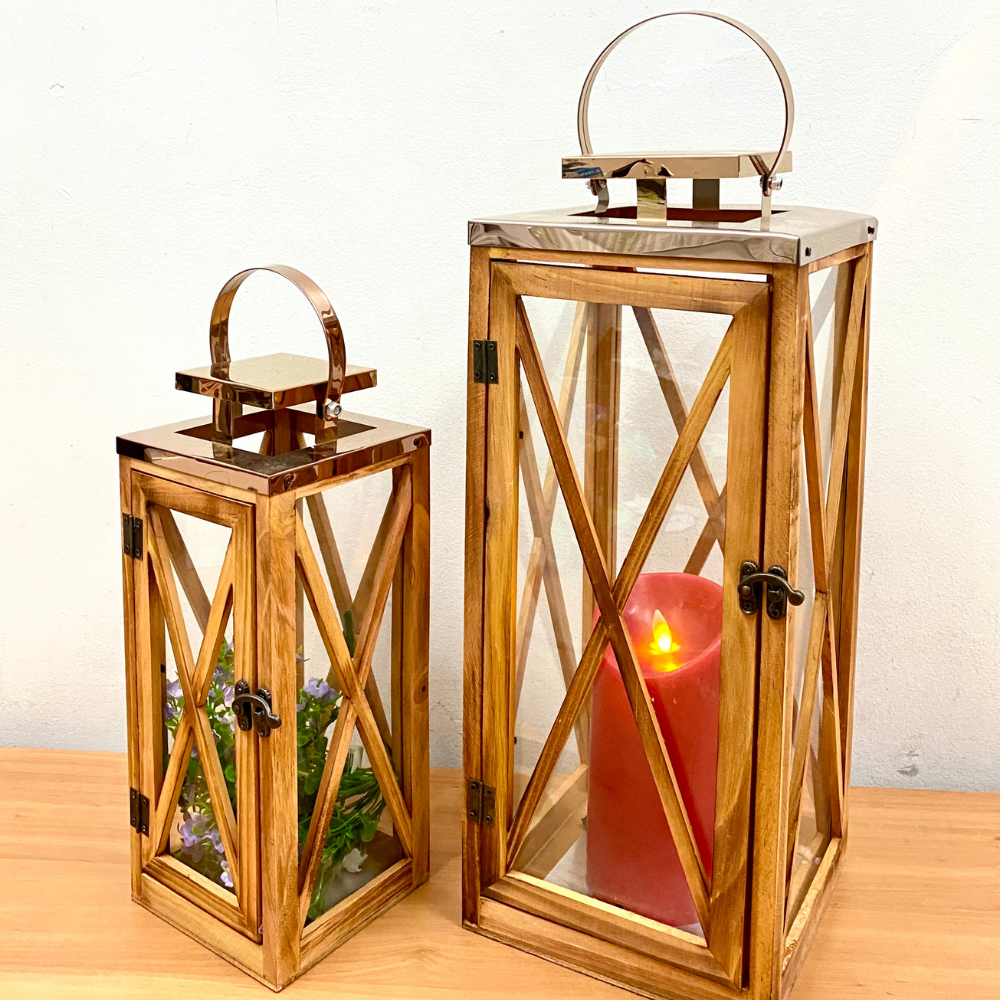 Vanguard Universal High-end Home Decoration Timber Candle Lantern LT-85set
