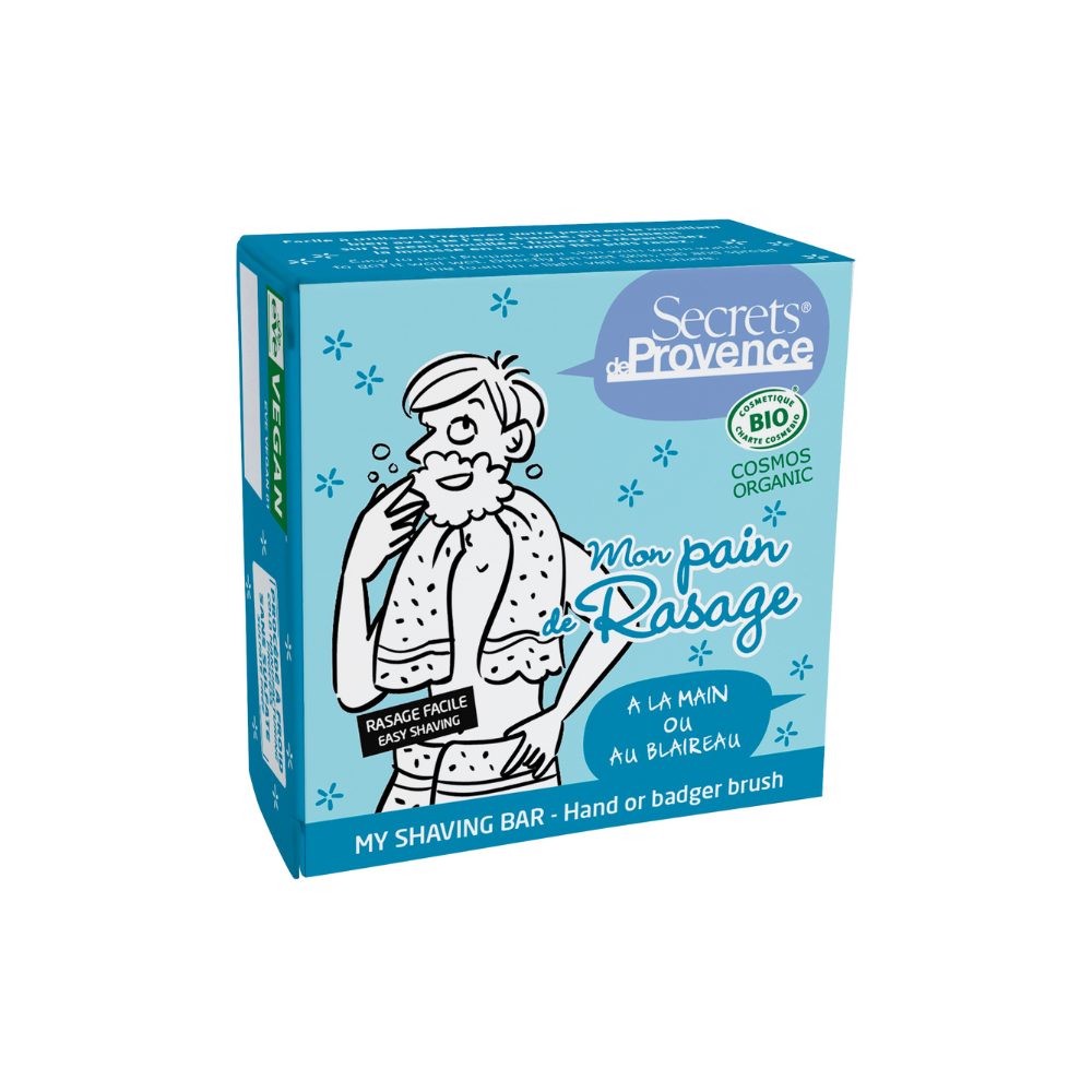 Secrets de Provence Organic Shaving Bar for Men 90g