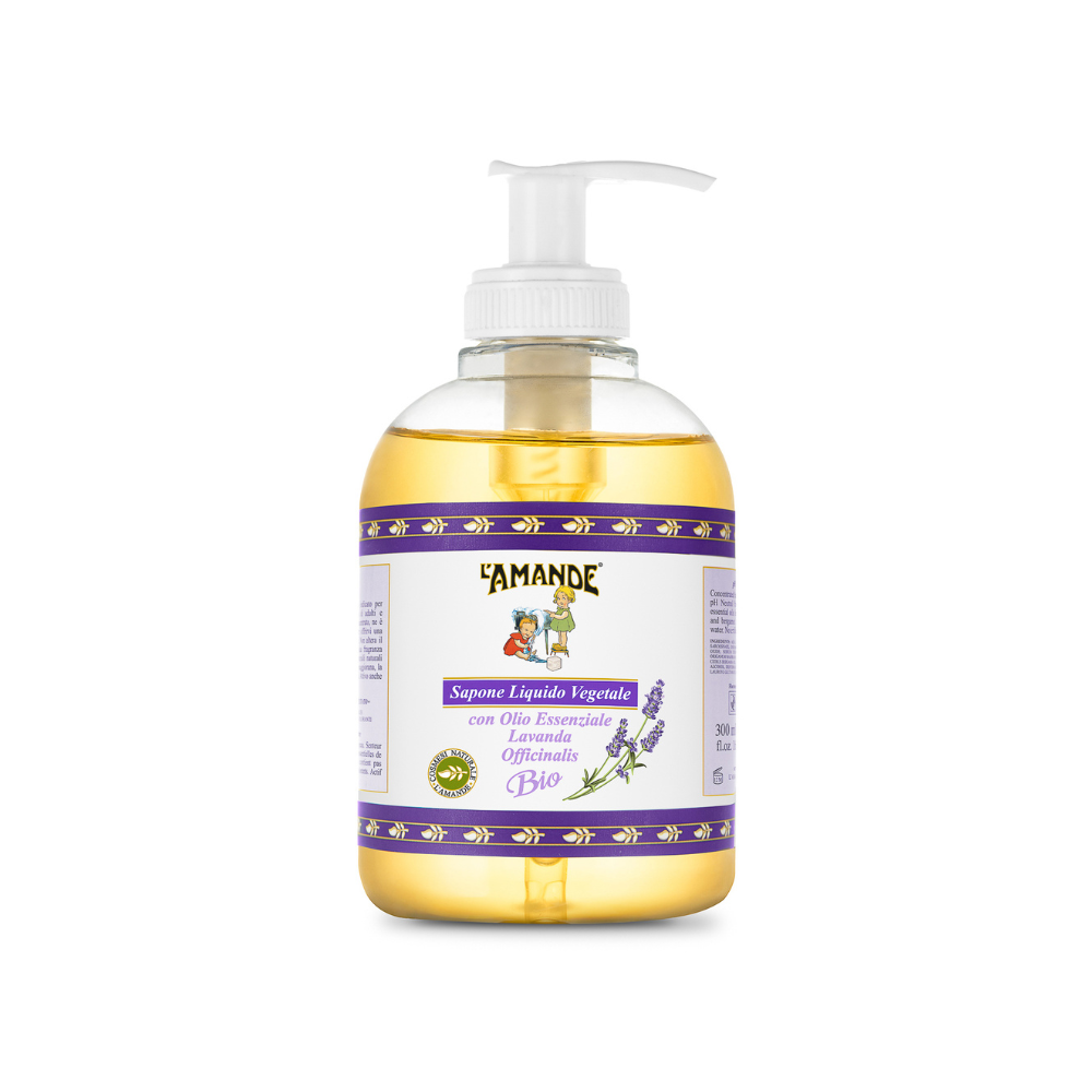 L'Amande Organic Lavanda Officinalis Liquid Soap From Piedmont 300ml