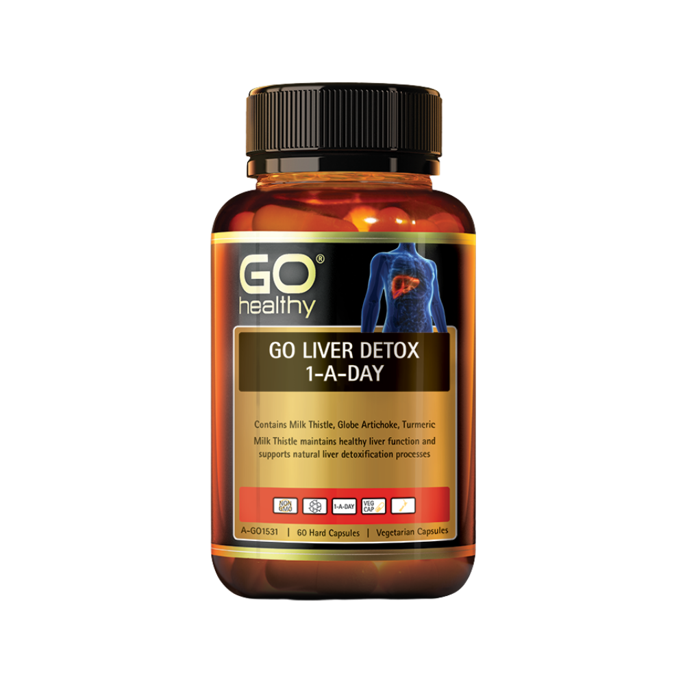 Go Healthy Liver Detox 1-A-Day 60 Vege Capsules
