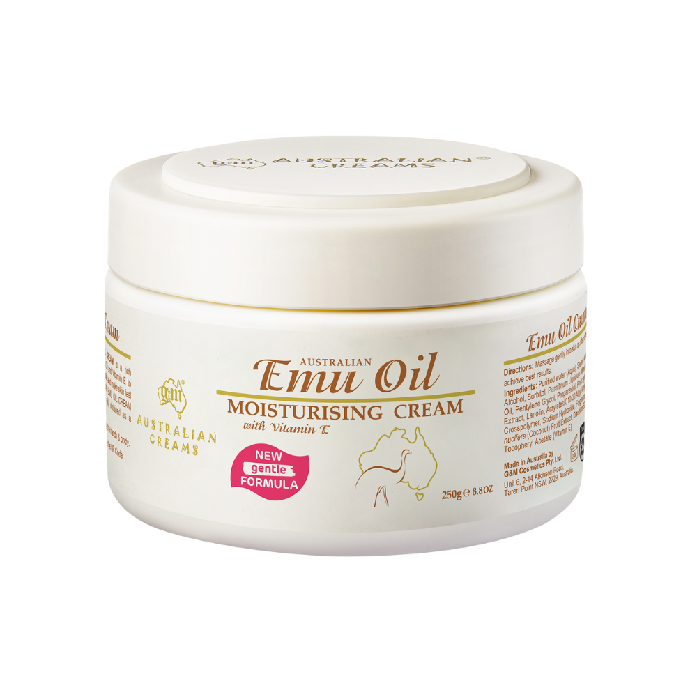 G&M Cosmetics Australian Emu Oil Moisturising Cream 250g (Damaged Package)