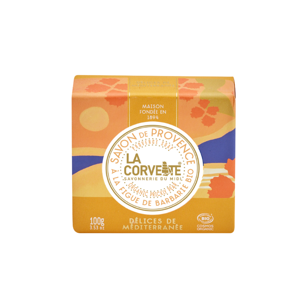La Corvette DELICES DE MEDITERRANEE Organic Prickly Soap 100g