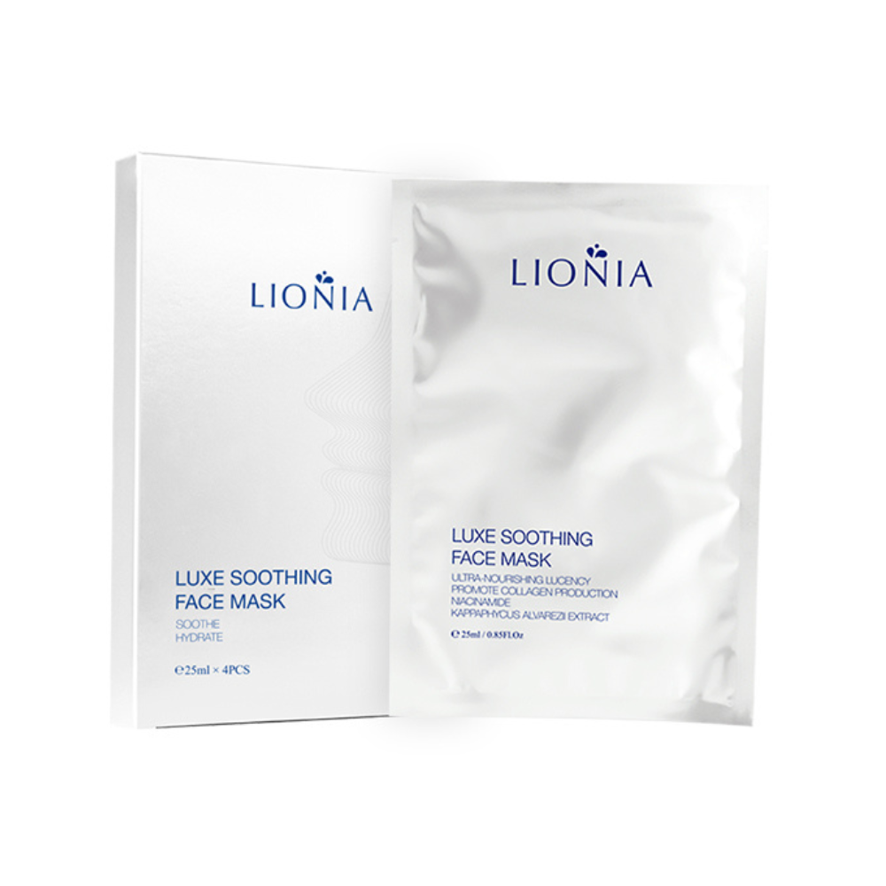 Lionia Luxe Soothing Face Mask(white) 25ml*5 (Damaged Package)