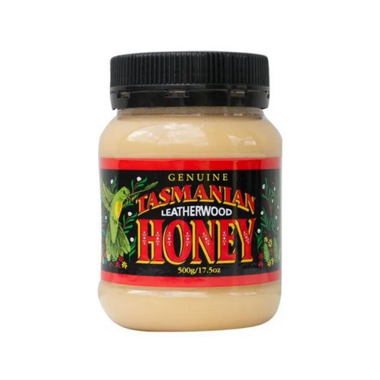 Tasmanian Honey Leatherwood Plastic Jar 500g (Damage Package)