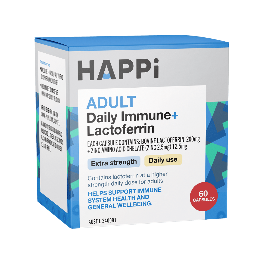 HAPPi Adult Immune+ Lactoferrin 60 capsules