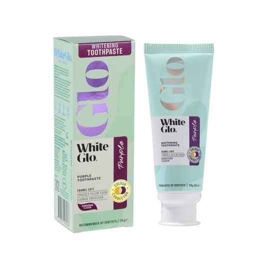 White Glo Purple Whitening Toothpaste 115g
