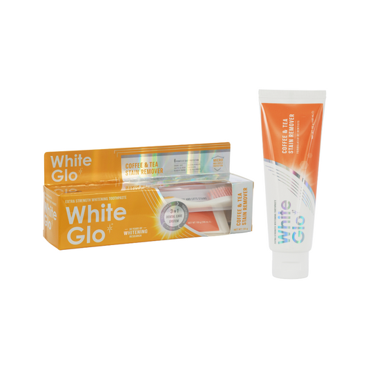 White Glo New Coffee &Tea Stain Remover Extra Strength Whitening Toothpaste 150g