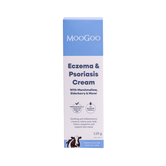 MooGoo Eczema & Psoriasis Cream with Marshmallow, Elderberry & More 120g