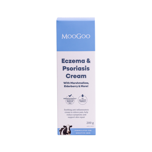 MooGoo Eczema & Psoriasis Cream with Marshmallow, Elderberry & More 200g