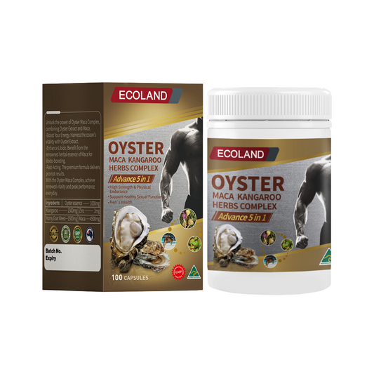 Ecoland Oyster Maca Kangaroo Herbs Complex Advance 5 in 1  100 Capsules