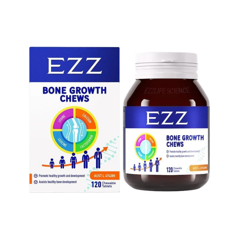 EZZ Bone Growth Chews 120 Tablets (Expiry Date: 04/2026)