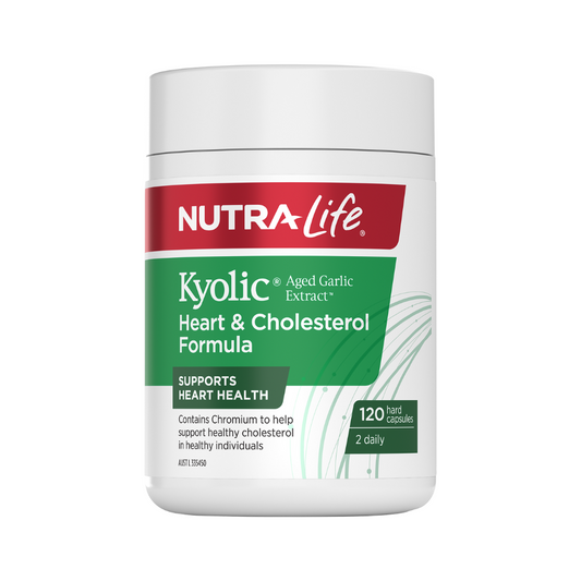 Nutra-Life Kyolic Aged Garlic Extract Heart & Cholesterol Formula 120 Capsules