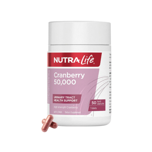 Nutra-Life Cranberry 50,000 Urinary Tract Health Support 50 Hard Capsules