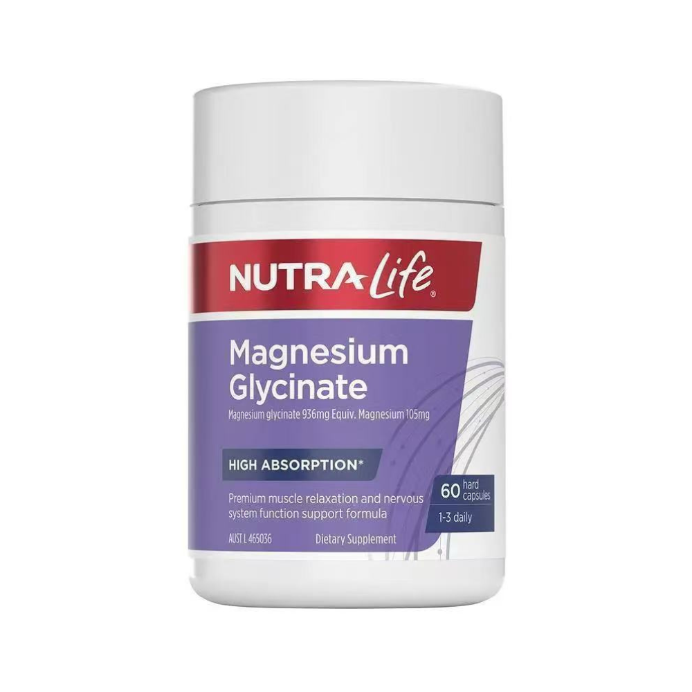 Nutra-Life Magnesium Glycinate 60 Hard Capsules