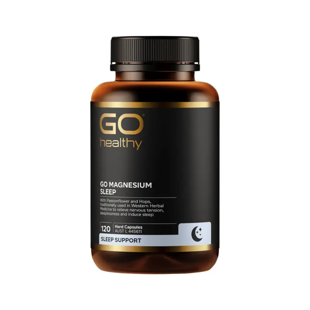 Go Healthy GO Magnesium Sleep 120 Vege Capsules Exclusive Size