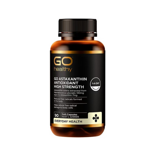 Go Healthy GO Astaxanthin Antioxidant High Strength 90 Capsules