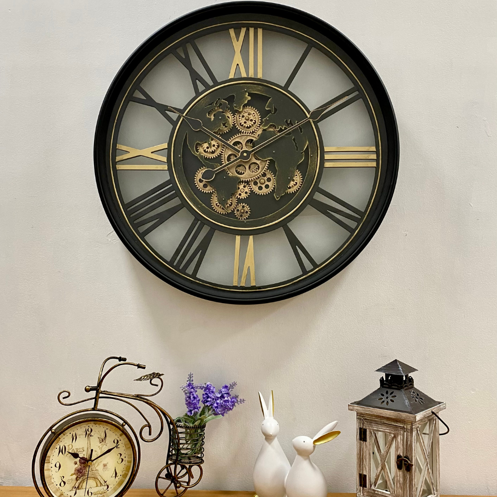 Vanguard Universal Luxurious Rotating Gears Clock CCM-1663