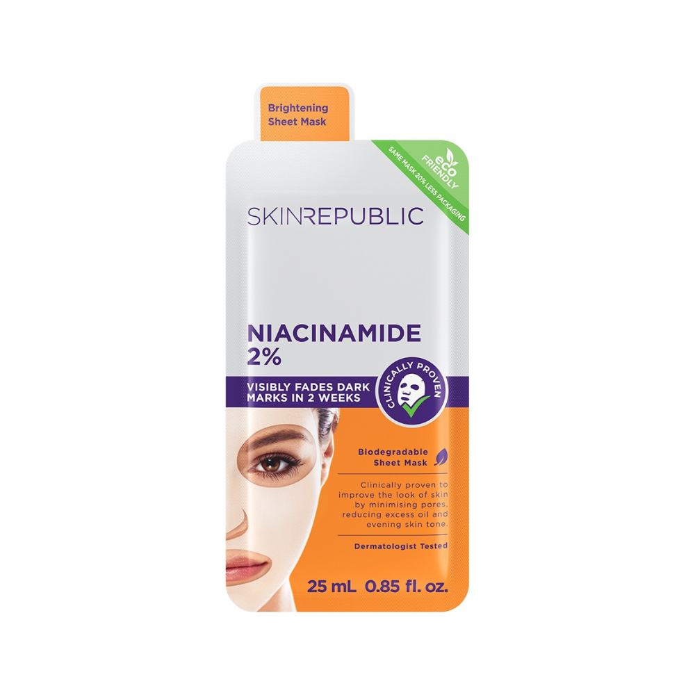 Skin Republic Niacinamide 2% Infusion Biodegradable Sheet Mask 25ml