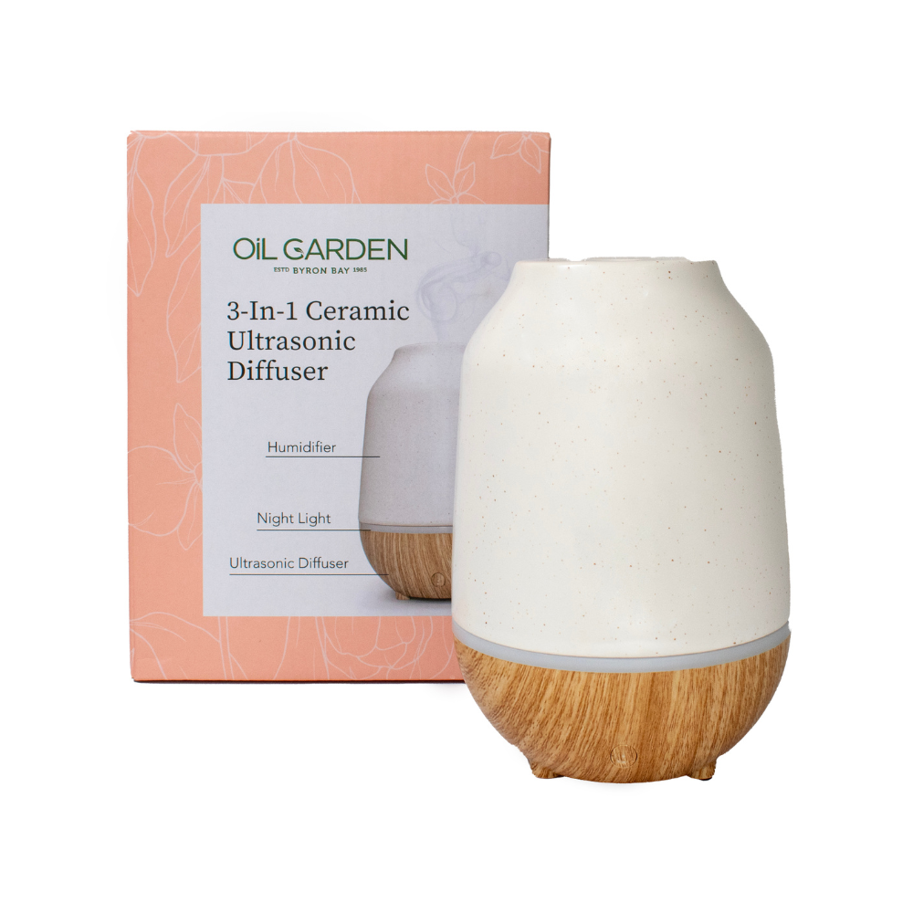Oil Garden 3-In-1 Ceramic Ultrasonic Diffuser