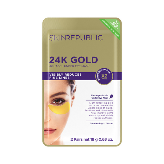 Skin Republic 24K Gold Aquagel Biodegradable Under Eye Mask 18g