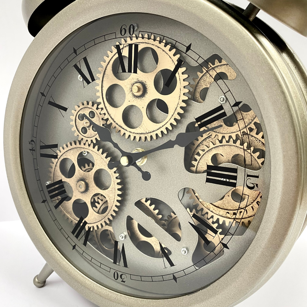 Vanguard Universal Metal Rotary Gears Desktop Clock TCM-18