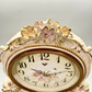 Vanguard Universal Delurious Pendulum Table Clock with Crystal Flowers TSS-1482