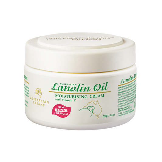 G&M Cosmetics Australian Lanolin Oil Moisturising Cream 250g (Damage Package)