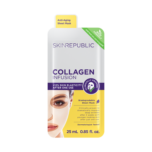 Skin Republic Collagen Infusion Biodegradable Face Mask 25ml