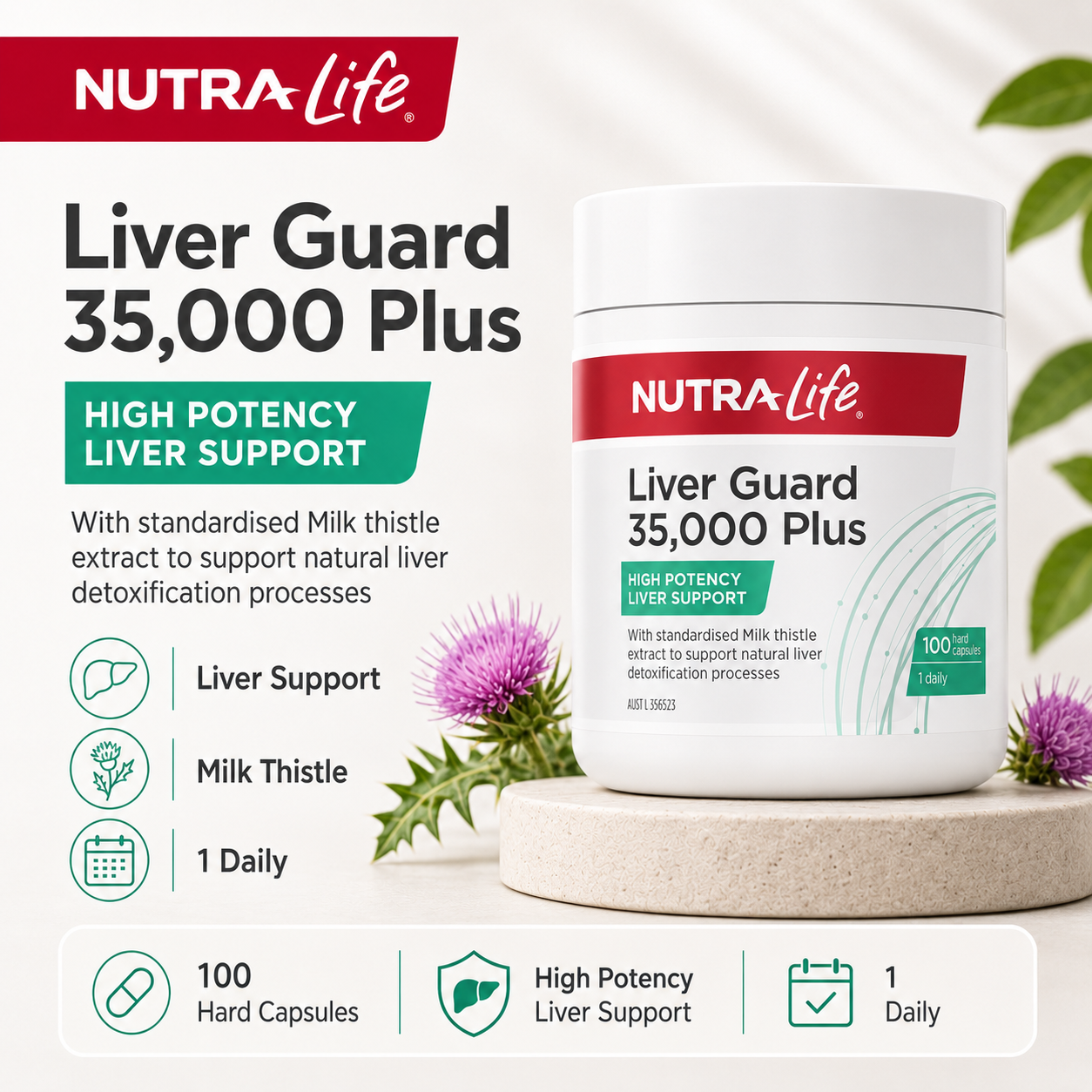 Nutra-Life Liver Guard 35,000 Plus 100 Capsules