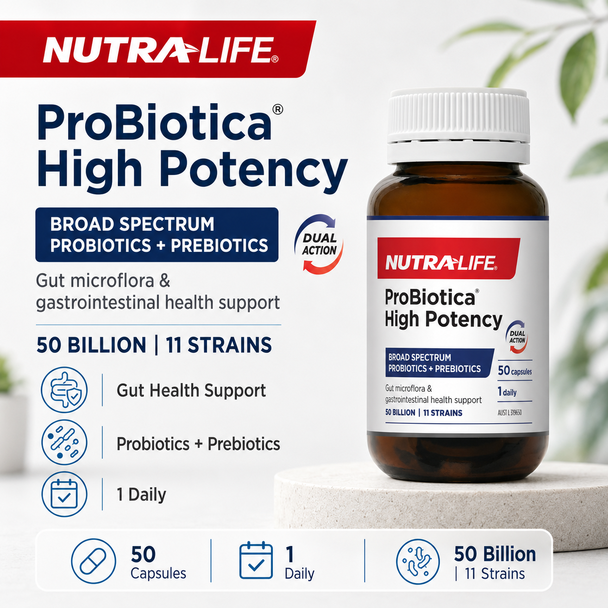 Nutra-Life Probiotica High Potency 50 Capsules