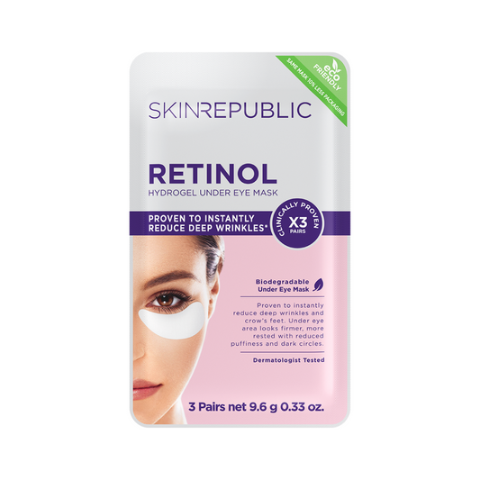 Skin Republic Retinol Biodegradable Hydrogel Under Eye Mask 3 Pairs 9.6g
