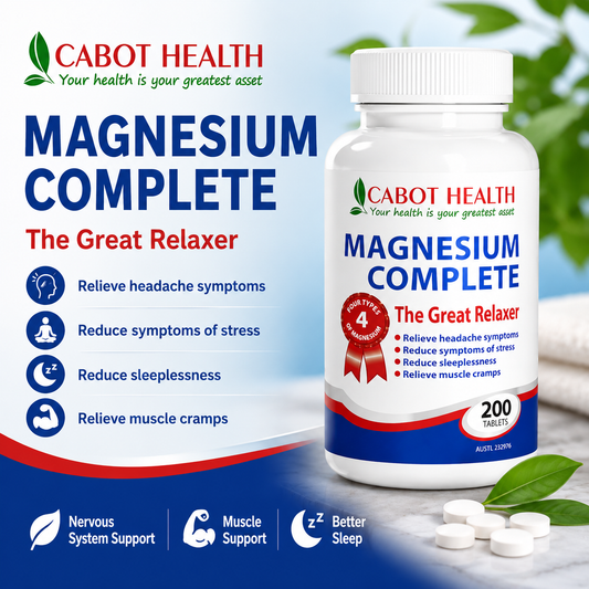 Cabot Health Magnesium Complete 200 Tablets