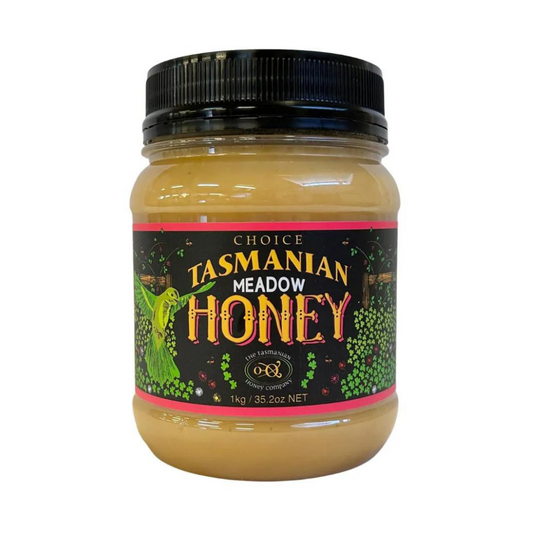 Tasmanian Honey Meadow Plastic Jar 1kg (Damage Package)