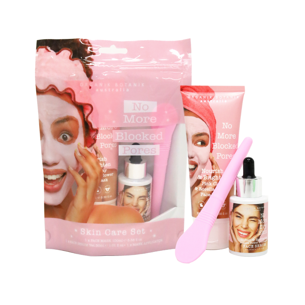 Organik Botanik - No More Pores No More Blocked Pores Face Mask, Serum & Applicator Skin Care Set