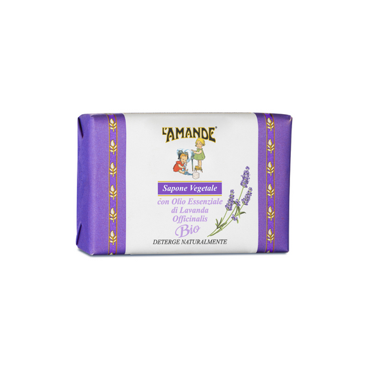 L'Amande Organic Lavender Officinalis Vegetable Soap From Piedmont 200g
