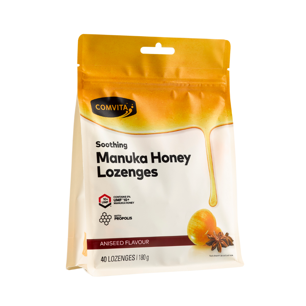 Comvita Manuka Honey Lozenges with Propolis Aniseed 40 Lozenges