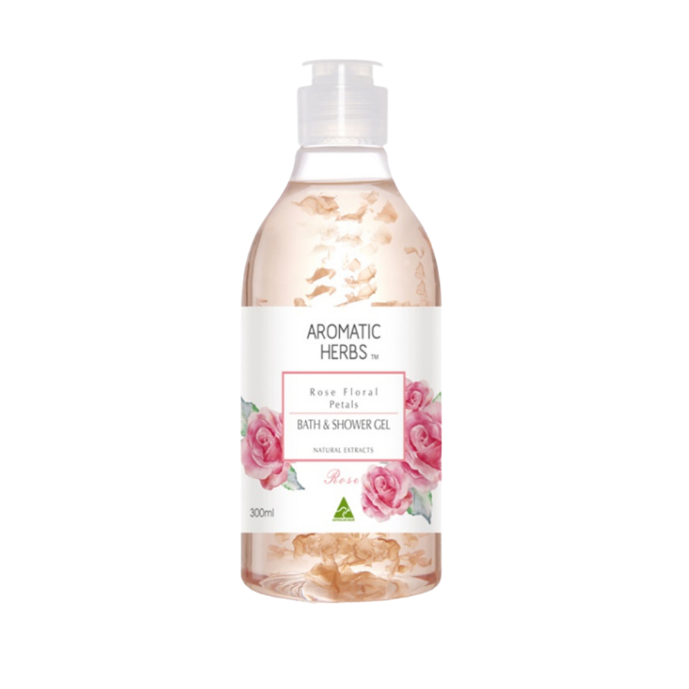 Aromatic Herbs Rose Bath & Shower Gel 300ml