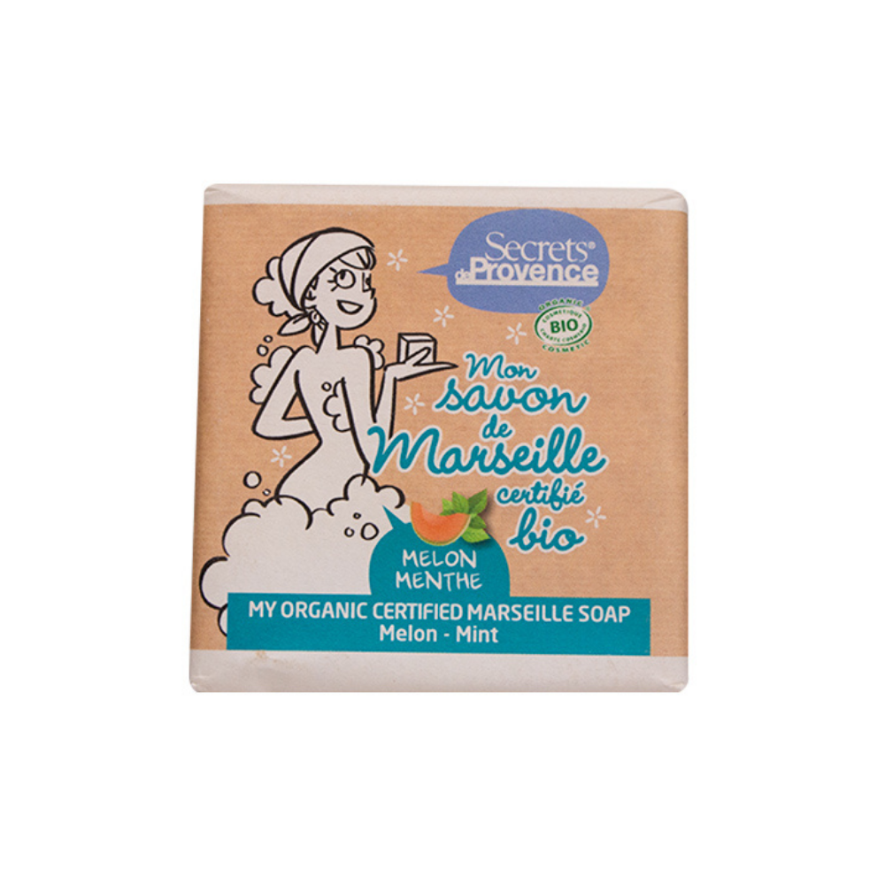 Secrets de Provence Melon & Mint Marseille Soap 100g