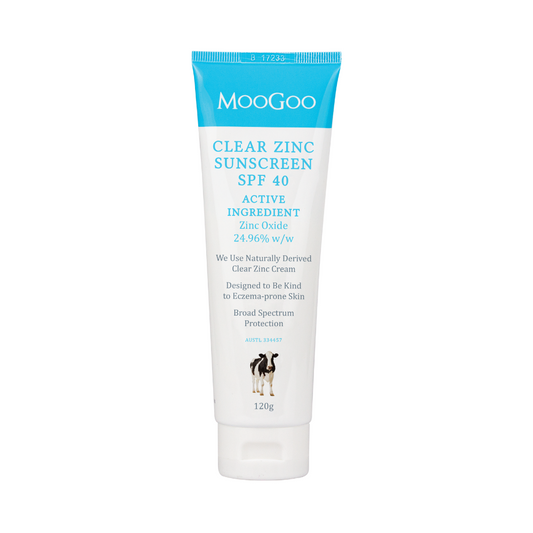 MooGoo Clear Zinc Sunscreen SPF 40 120g
