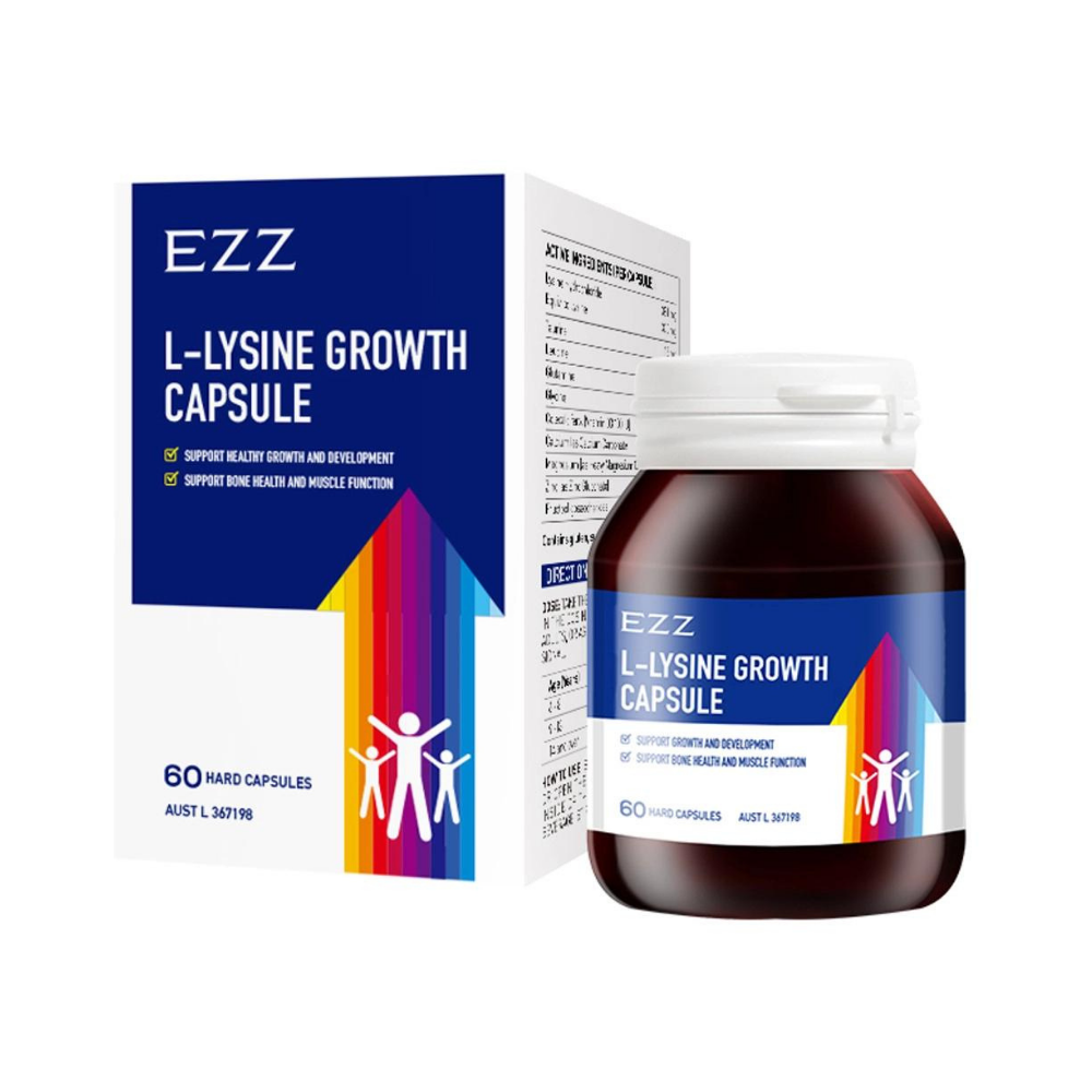 EZZ L-Lysine Growth Capsule 60 Tablets