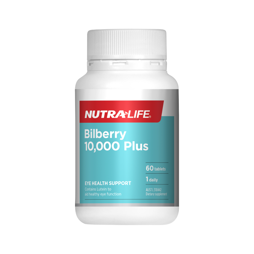 Nutra-Life Bilberry 10,000 + Lutein Complex 60 Tablets