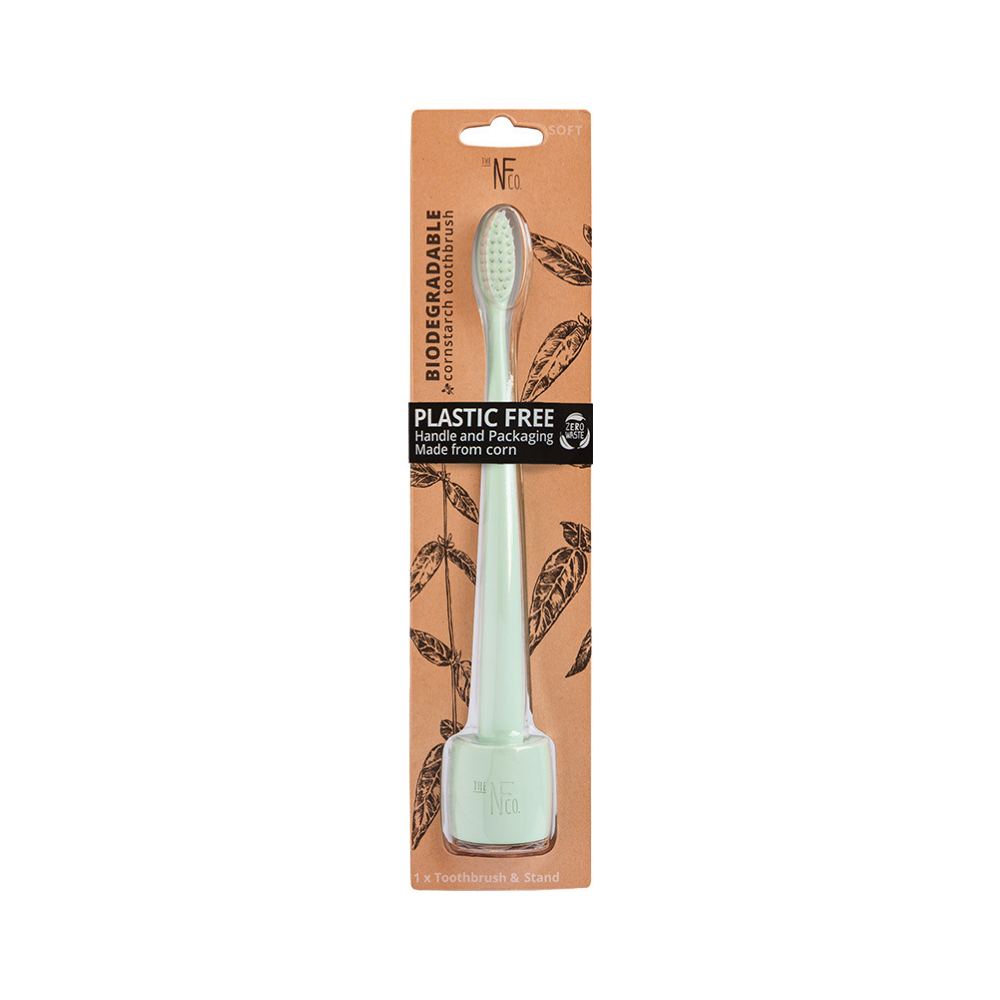 Nfco Bio Toothbrush  River Mint + Toothbrush Stand